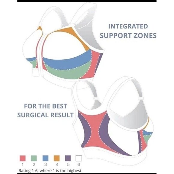 Carefix Bella Seamless Post Op Surgery Compression Bra White Size XL - Picture 7 of 10